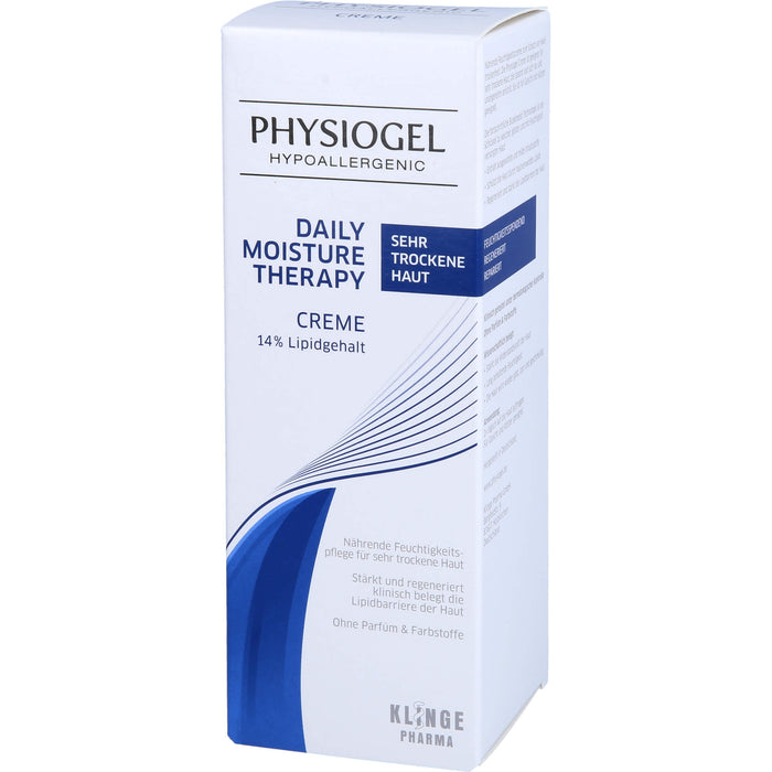 PHYSIOGEL Daily Moisture Therapy Creme für sehr trockene Haut, 150 ml Creme