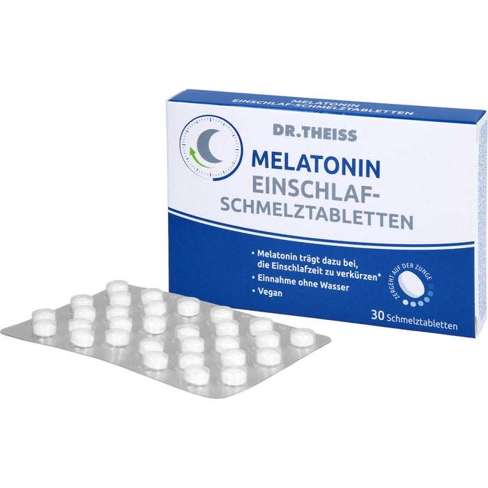 Dr. Theiss Melatonin Einschlaf-Schmelztabletten, 30 pcs. Tablets