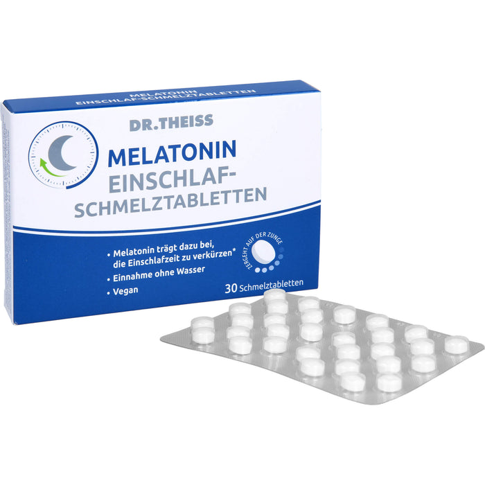 Dr. Theiss Melatonin Einschlaf-Schmelztabletten, 30 pc Tablettes