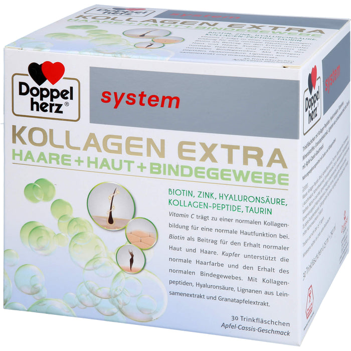 Doppelherz Kollagen Extra system Haare, Haut und Bindegewebe Lösung, 30 St. Trinkfläschchen