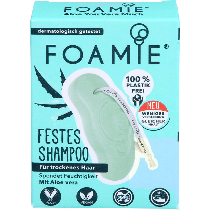 Foamie Festes Shampoo Aloe You Vera Much tro.Haar, 80 g SHA