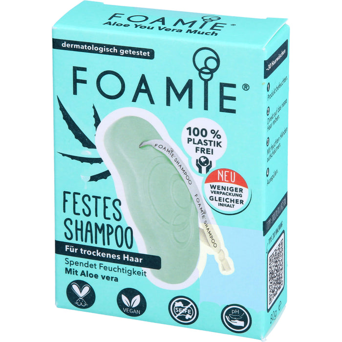 Foamie Festes Shampoo Aloe You Vera Much tro.Haar, 80 g SHA