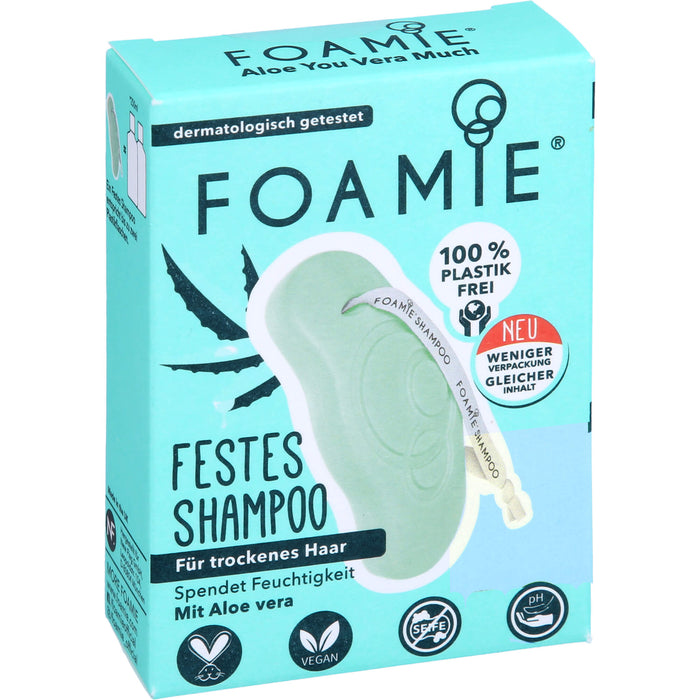 Foamie Festes Shampoo Aloe You Vera Much tro.Haar, 80 g SHA