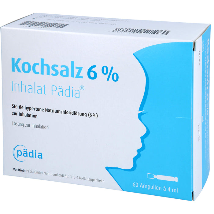 Kochsalz 6% Inhalat Paedia, 60 St IHA