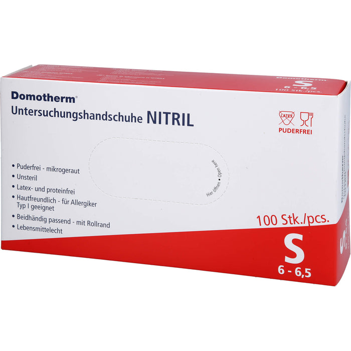 Domotherm Untersuchungshandschuhe Nitril S, 100 St HAS