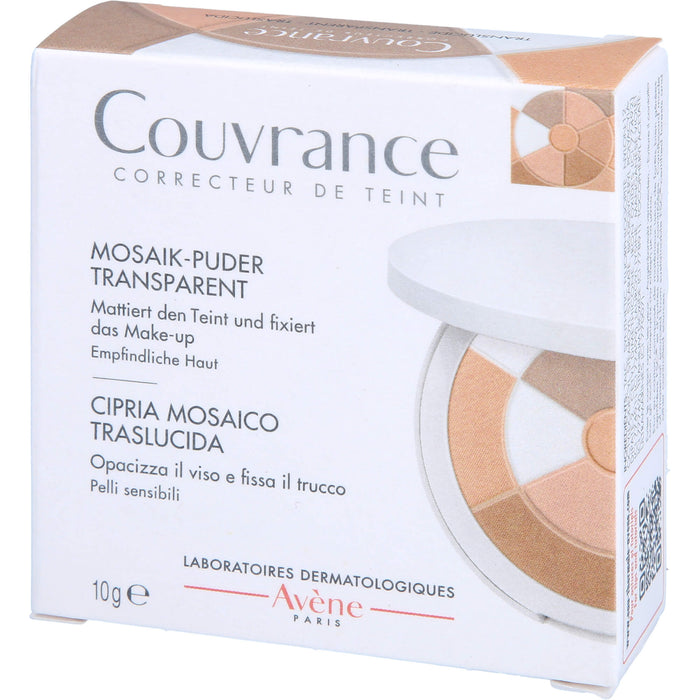 Avène Couvrance Mosaik-Puder transparent mattiert den Teint und fixiert das Make-up, 10 g Powder