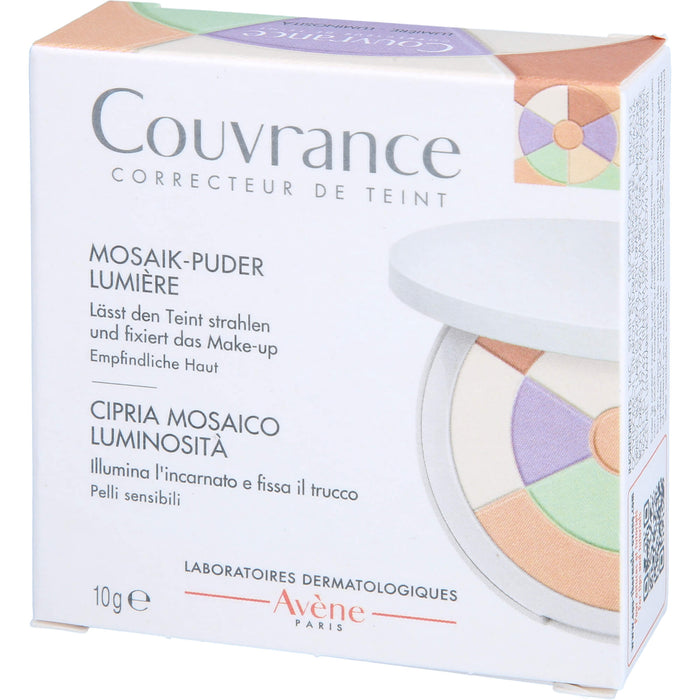 Avène Couvrance Mosaik-Puder LUMIERE mit Schwämmchen, 10 g Puder