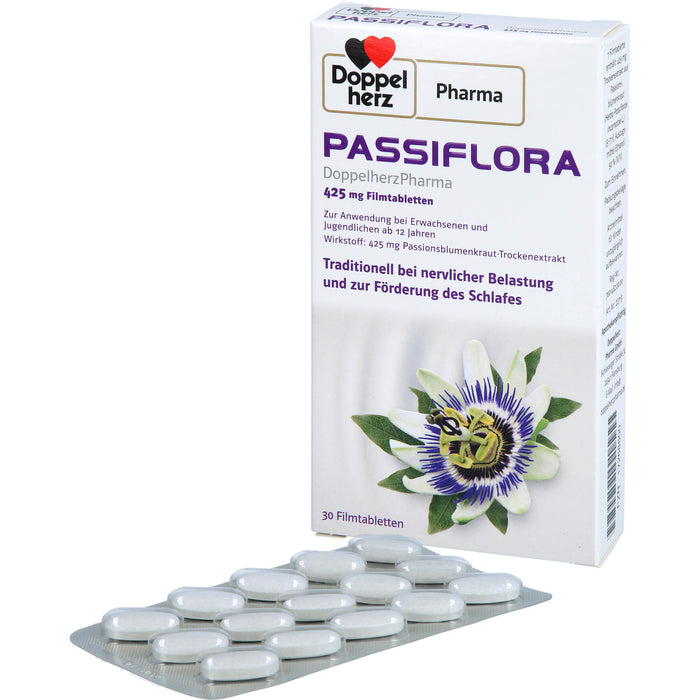 PASSIFLORA DoppelherzPharma 425 mg Filmtabletten, 30 St FTA