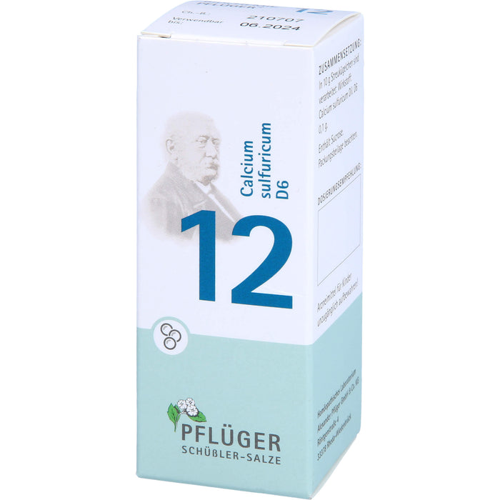 Biochemie Nr.12 Calcium sulfuricum D6 Pflüger Globuli, 15 g GLO