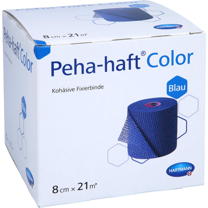 Peha-haft Color Fixierb. latexfrei 8cm x 21m blau, 1 St BIN