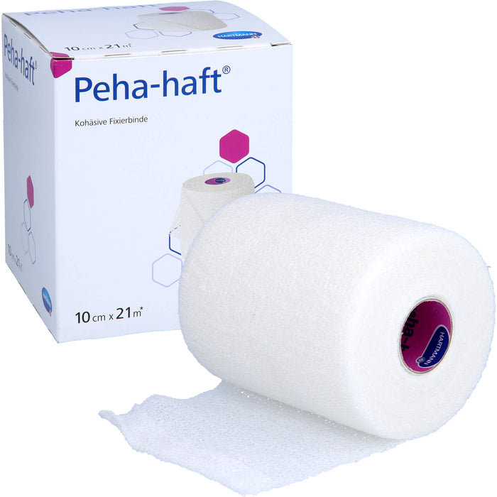 Peha-haft kohäsive Fixierbinde latexfrei 10 cm x 21 m, 1 St. Binde