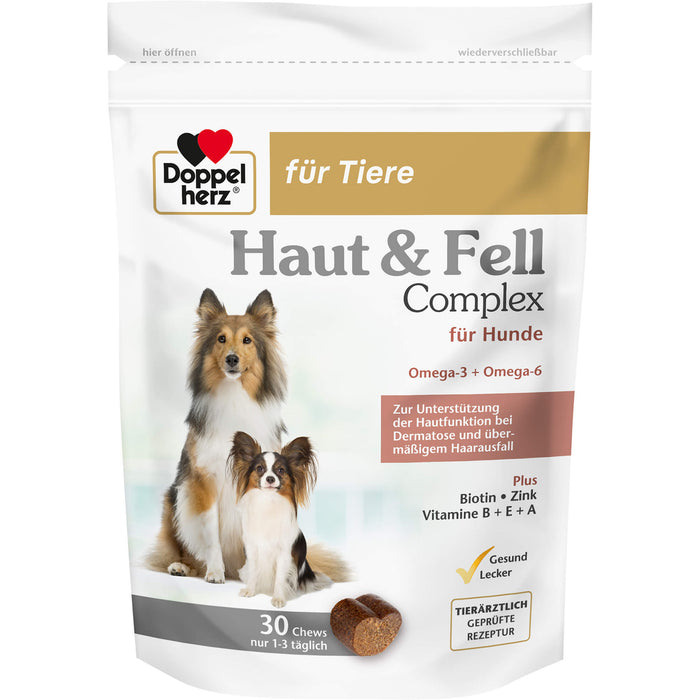 Doppelherz für Tiere Haut&Fell Complex für Hunde Chews, 30 pcs. Chewing strips