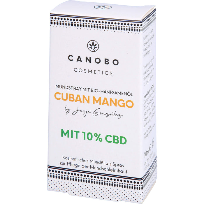 Canobo Bio CBD 10% Cuban Mango Mundspray, 10 ml SPR