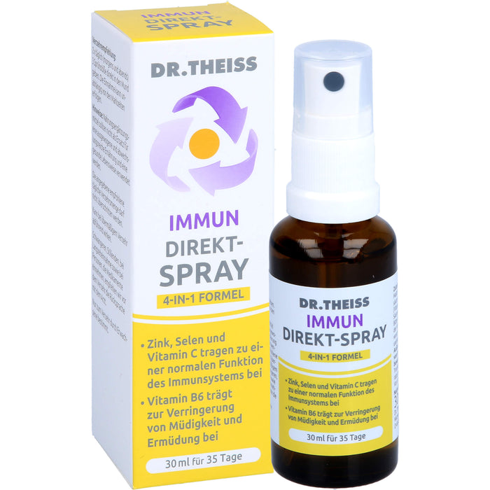 Dr.Theiss Immun Direkt-Spray für eine normale Funktion des Immunsystems und zur Verringerung von Müdigkeit, 30 ml Lösung