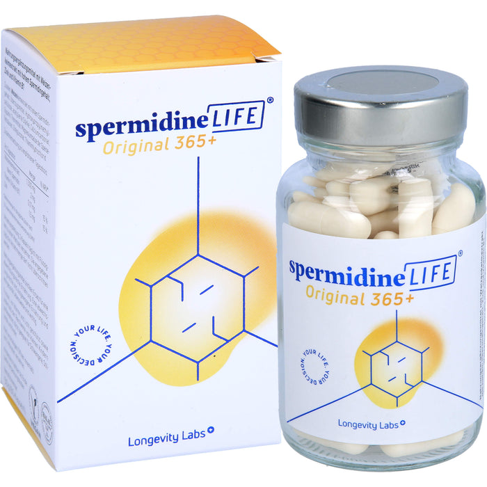 SpermidineLIFE Original 365+ Kapseln zur Unterstützung der körpereigenen Zellerneuerung, 60 pc Capsules