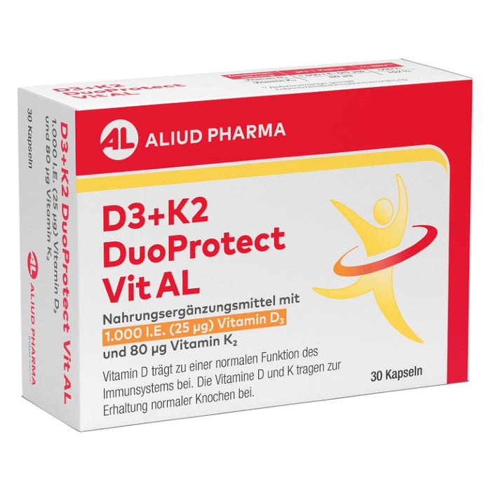 D3+K2 DuoProtect Vit AL 1000 I.E./80 ug Kapseln, 30 St. Kapseln