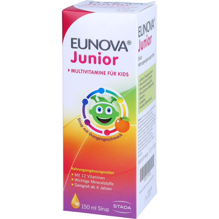 Eunova Junior Sirup Multivitamine für Kids, 150 ml Solution