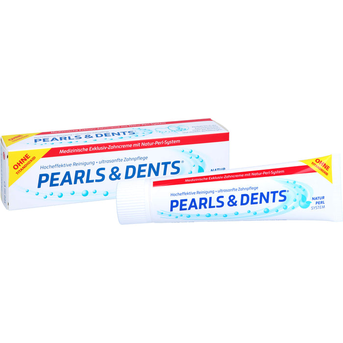 PEARLS & DENTS Exklusiv-Zahncreme ohne Titandioxid, 100 ml Toothpaste