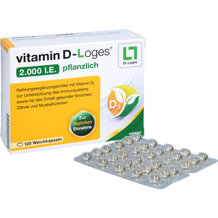 vitamin D-Loges 2,000 I.E. pflanzlich, 120 St WKA