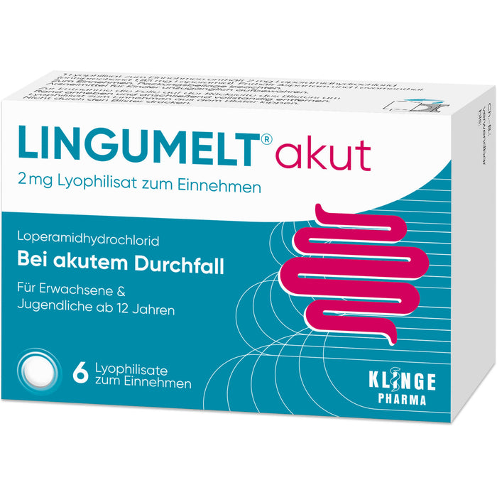 LINGUMELT akut 2 mg Lyophilisat zum Einnehmen, 6 pcs. Tablets