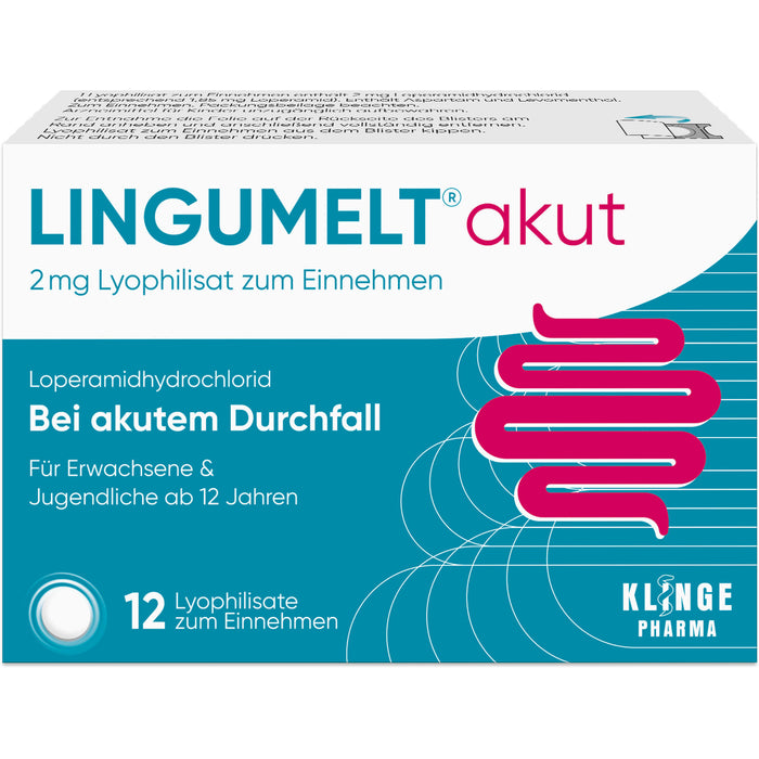 LINGUMELT akut 2 mg Lyophilisat zum Einnehmen, 12 pcs. Tablets