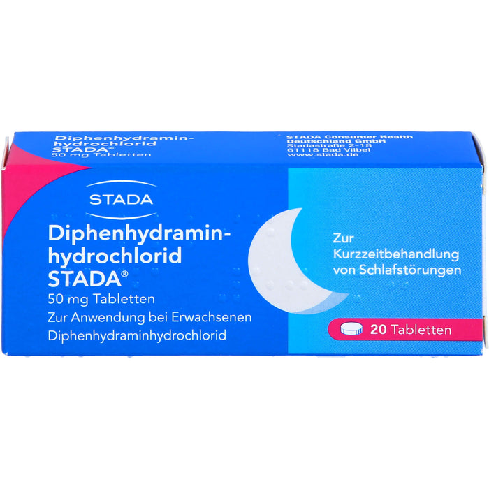 Diphenhydraminhydrochlorid STADA 50 mg Tabletten, 20 St TAB