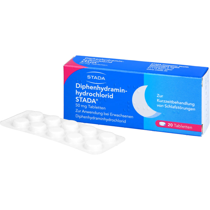 Diphenhydraminhydrochlorid STADA 50 mg Tabletten, 20 St TAB