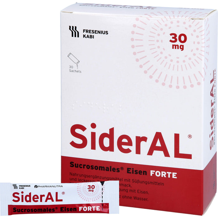 SiderAL Eisen FORTE 30mg Zitrusfrucht Sachets, 30 St GRA