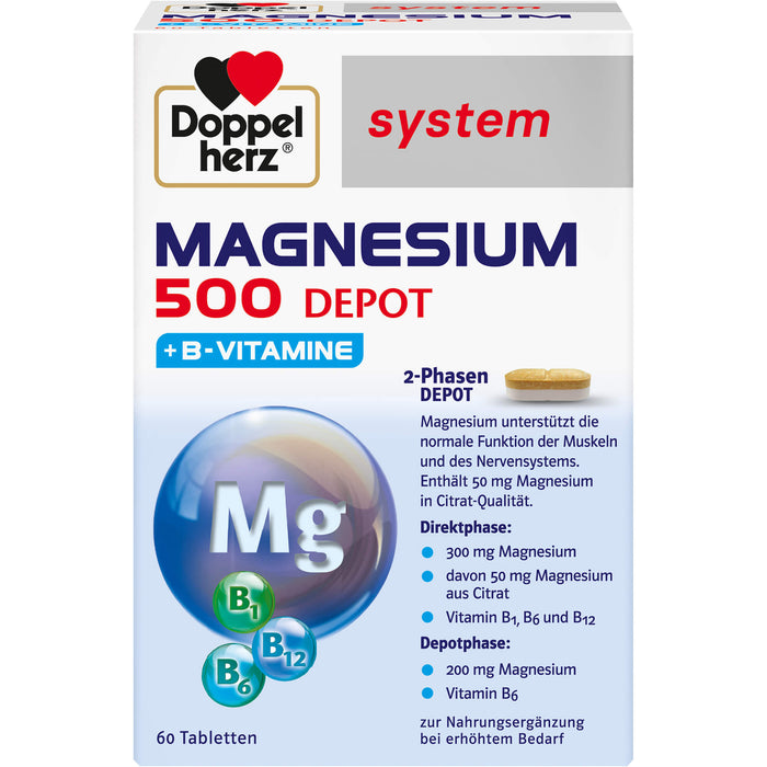 Doppelherz Magn 500dep Sys, 60 St TAB