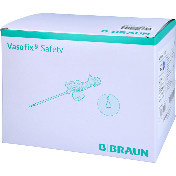 VASOFIX Safety Kanüle 22 G 0,9x25 mm blau, 50 St KAN