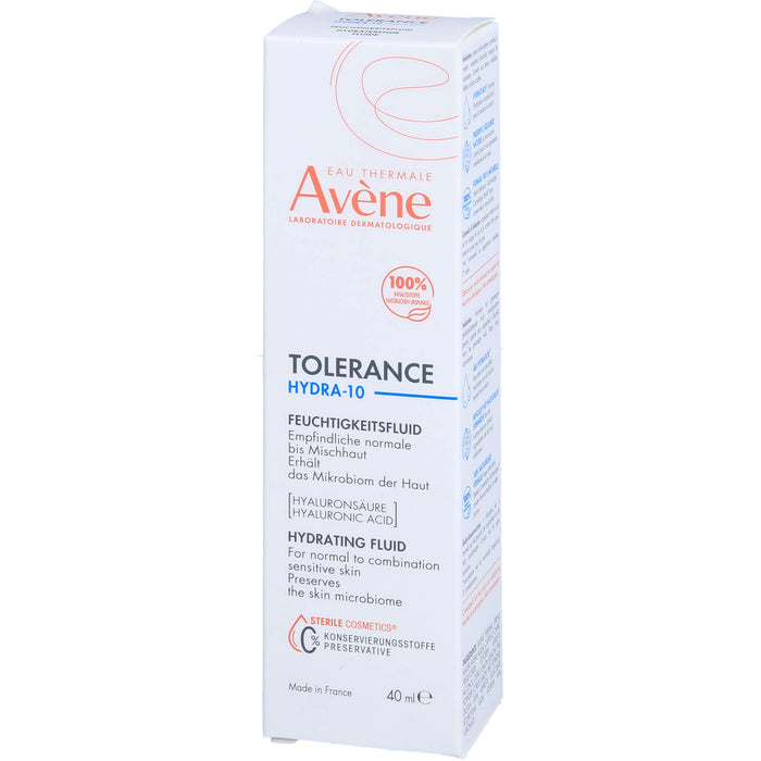 Avène Tolerance Hydra-10 Feuchtigkeitsfluid für empfindliche, normale Mischhaut, 40 ml Crème