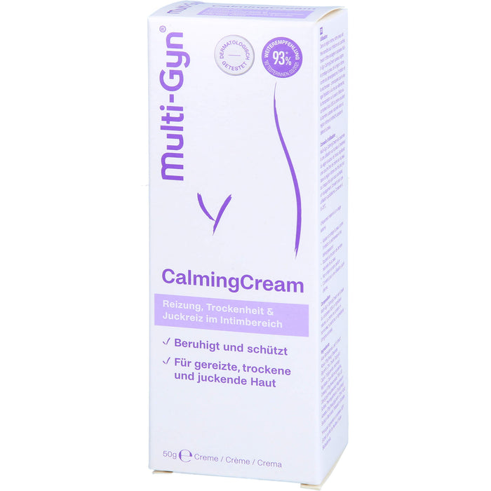 Multi-Gyn CalmingCream bei Reizung, Trockenheit und Juckreiz im Intimbereich, 50 g Cream