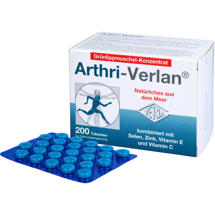 Arthri-Verlan Grünlippmuschel-Konzentrat Tabletten, 200 St. Tabletten