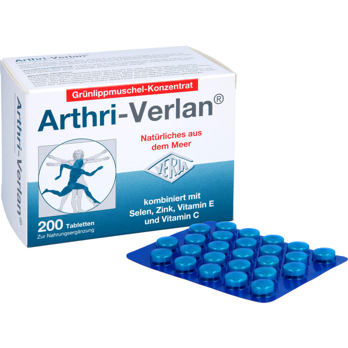 Arthri-Verlan Grünlippmuschel-Konzentrat Tabletten, 200 pcs. Tablets