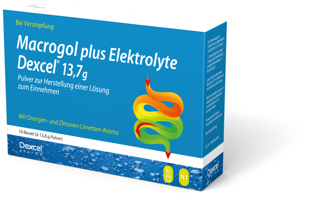 Macrogol Dexcel plus Elektrolyte bei Verstopfung, 10 St. Beutel