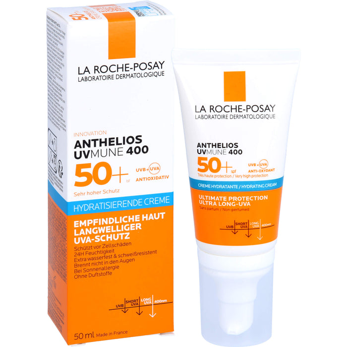 LA ROCHE-POSAY Anthelios Hydratisierende Creme UVMune 400 LSF 50+, 50 ml Creme