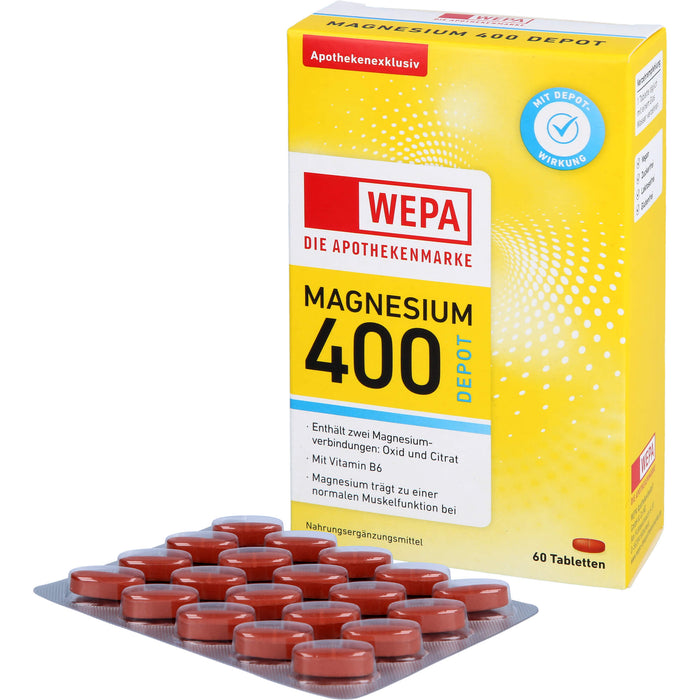 WEPA Magnesium 400 DEPOT + B6, 60 St TAB