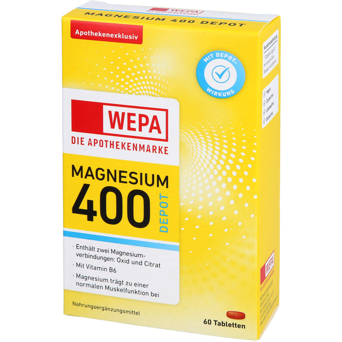 WEPA Magnesium 400 DEPOT + B6, 60 St TAB