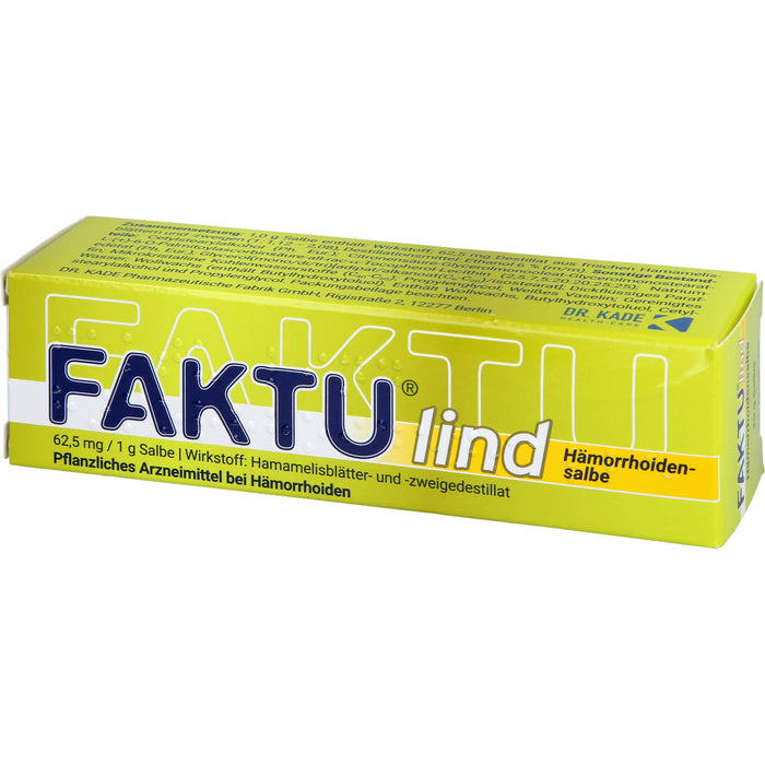 FAKTU lind Hämorrhoidensalbe, 25 g Ointment