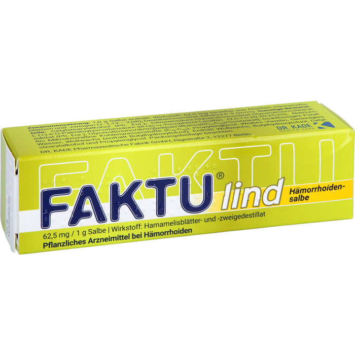 FAKTU lind Hämorrhoidensalbe, 25 g Onguent