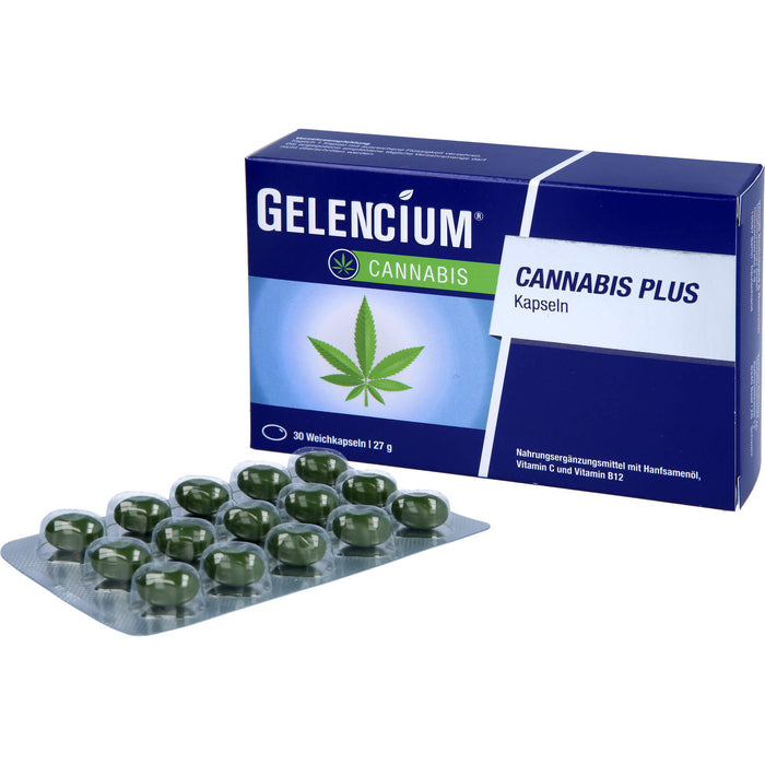 Gelencium Cannabis plus Kapseln zur Entspannung, 30 pc Capsules