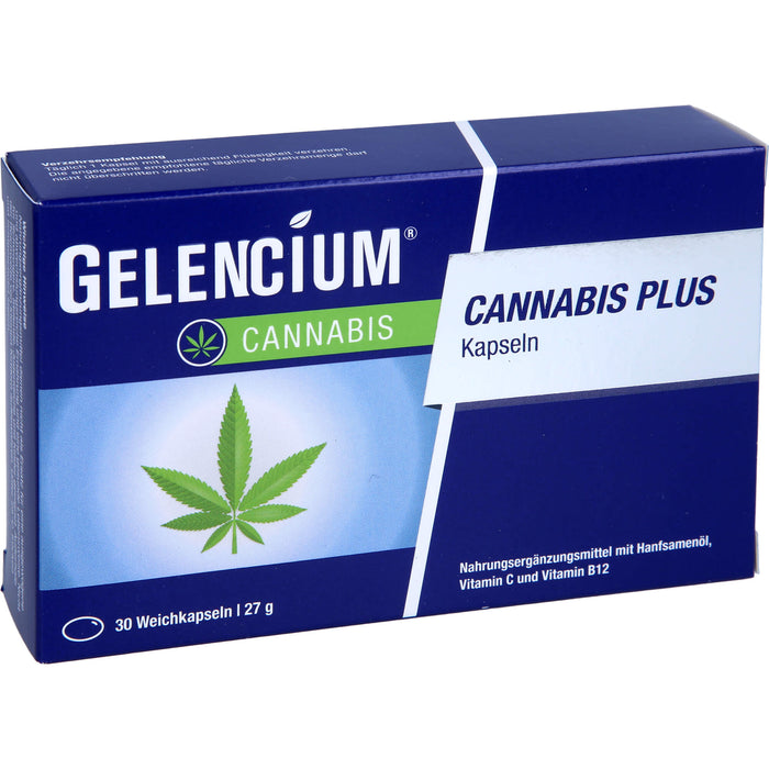 Gelencium Cannabis plus Kapseln zur Entspannung, 30 pcs. Capsules