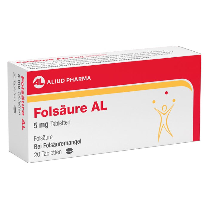 Folsäure AL 5 mg, 20 pc Tablettes