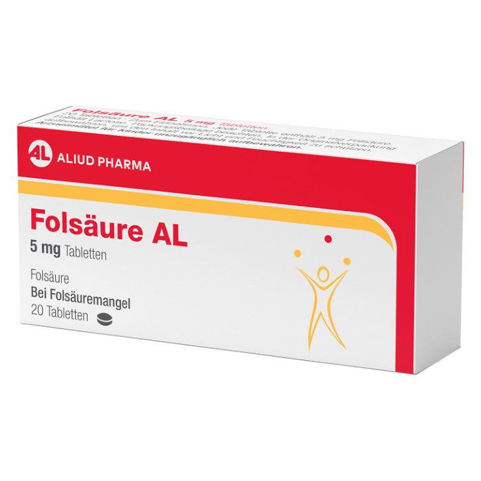 Folsäure AL 5 mg, 20 pc Tablettes