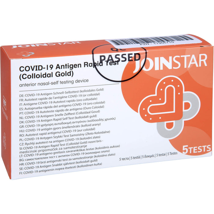 Joinstar COVID-19 Antigen Rapid Test Colloidal Gol, 5 pcs. Test strips