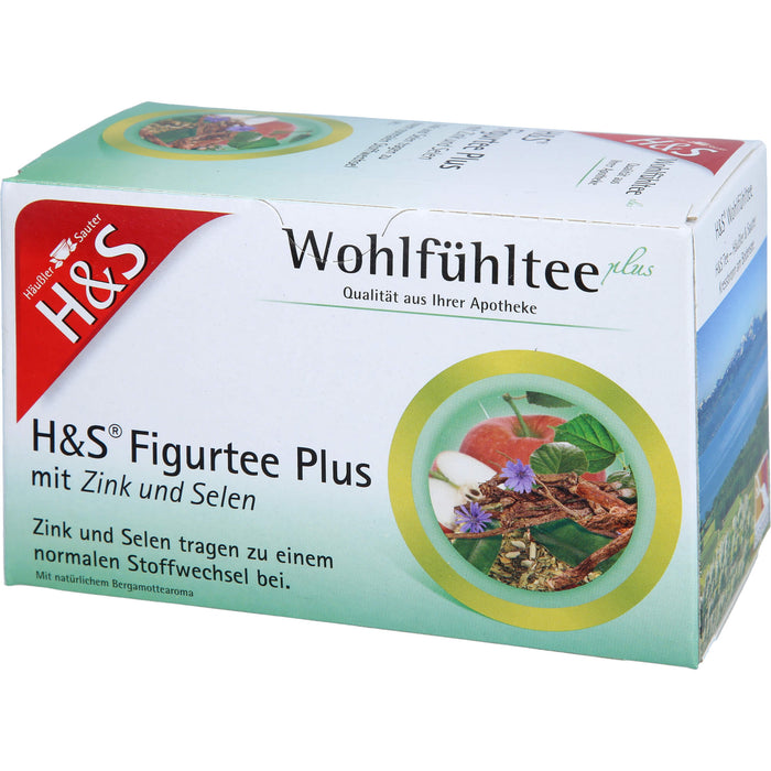 H&S Figurtee Plus mit Zink und Selen, 20X1.5 g FBE