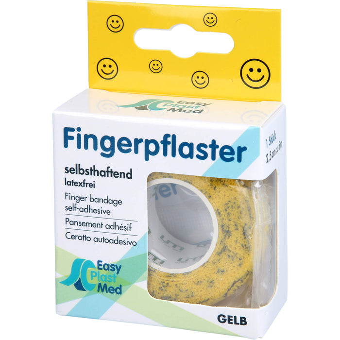 UM Easyplast Fingerpflaster Gelb Smiley2,5cmx5m sh, 1 St PFL