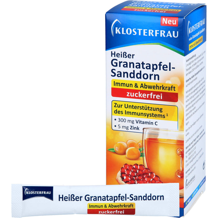 Klosterfrau Heißer Granatapfel Sanddorn zuckerfrei, 10X5 g GRA