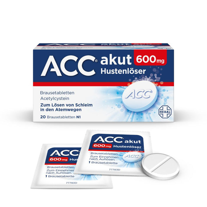 ACC akut 600 mg Hustenlöser Brausetabletten, 20 St. Tabletten