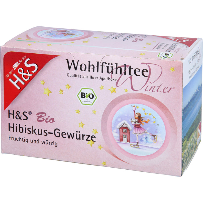 H&S Wintertee Bio Hibiskus-Gewürze, 20X2.5 g FBE